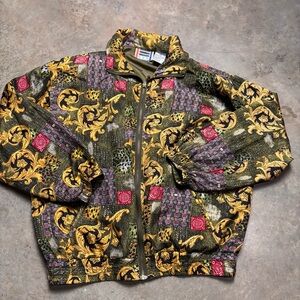 Vintage 80s Silk Bomber Jacket